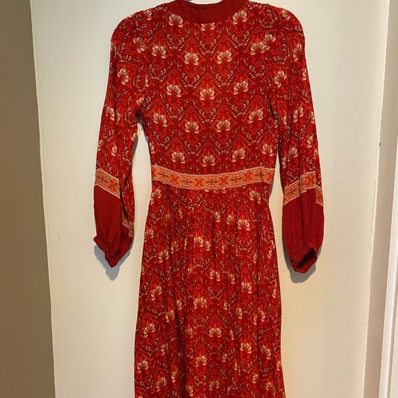 Spell & The Gypsy Dress - Red Patterned - Picture 4 of 4